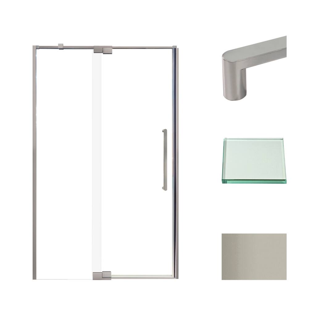 Transolid IPD487610C-R 76" High x 48" Wide Pivot Semi Frameless Shower
