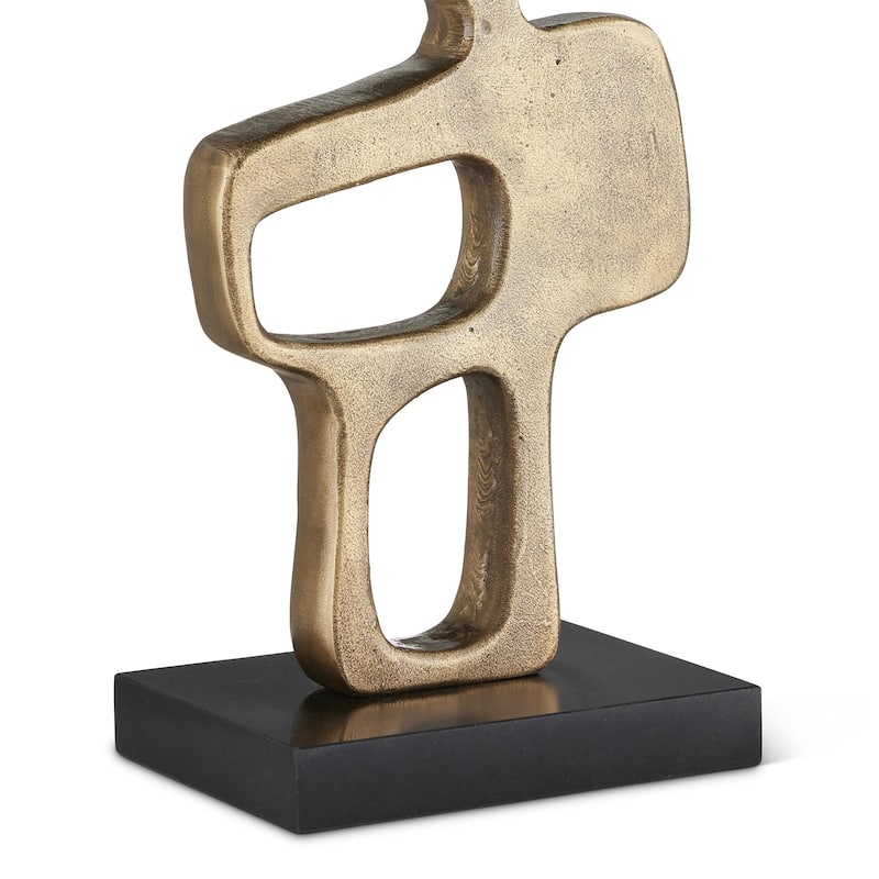 Currey & Company Mithra Brass Table Lamp - 29"h x 17"w x 10"d
