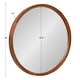 preview thumbnail 43 of 46, Kate and Laurel McLean Round Wood Framed Wall Mirror