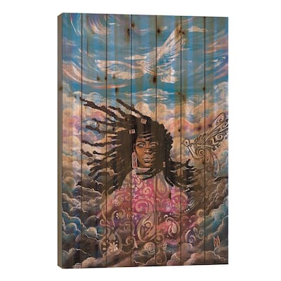 So Have No Fear; You Are Worth More Than Many Sparrows!" - Matthew 10:36 Print On Wood by Artist Ria - Multi-Color