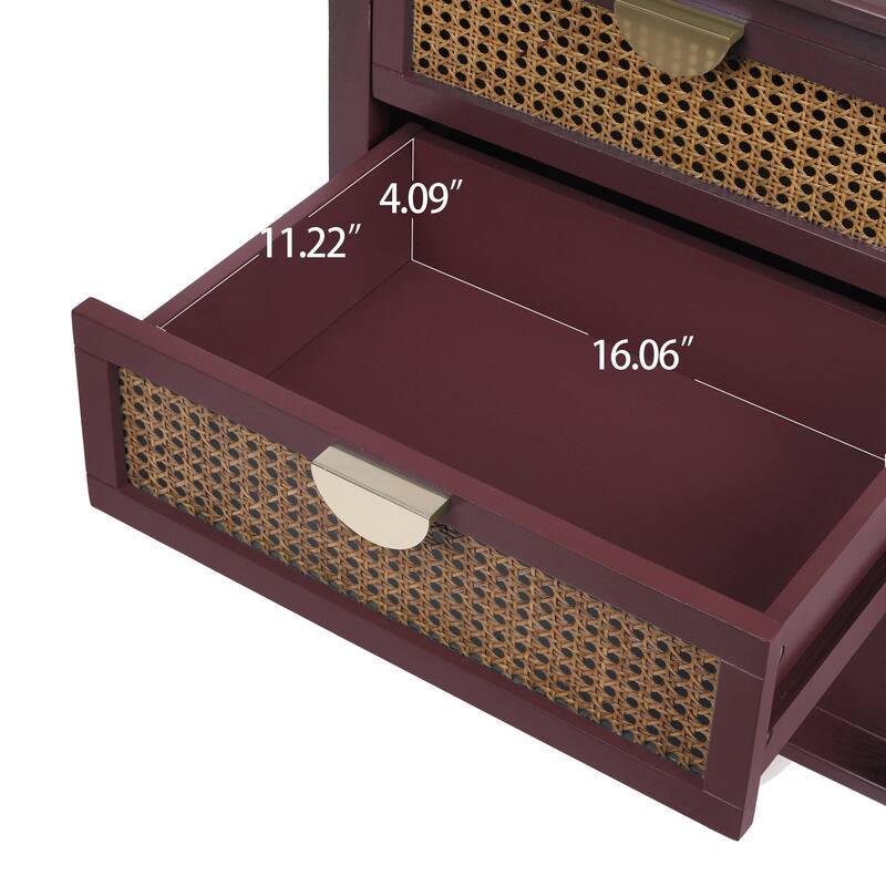 2 Drawer Side table,End table,Suitable for bedroom, living room