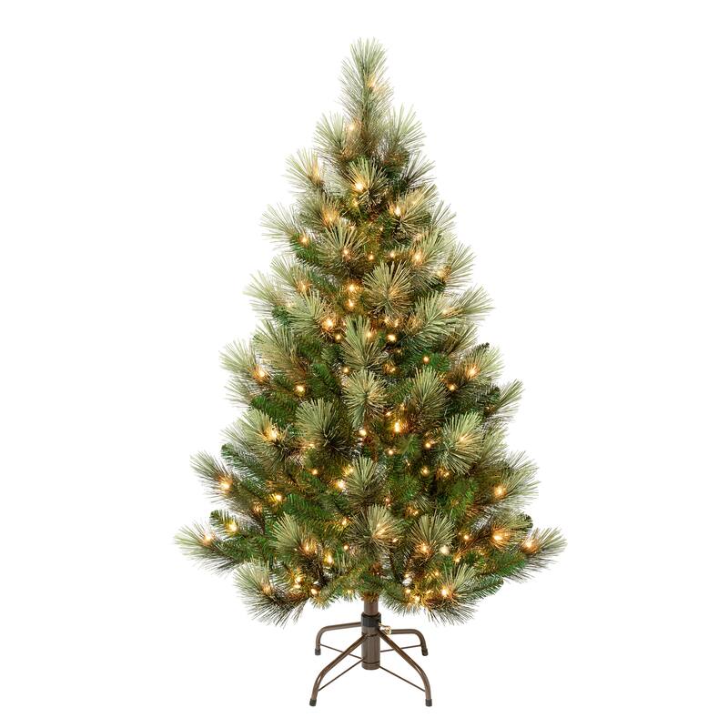 National Tree Company 4.5 ft. Charleston Pine Tree with Clear Lights - 4.5 Foot
