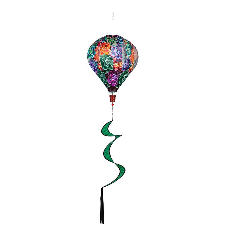 55" Summer Succulent Balloon Spinner