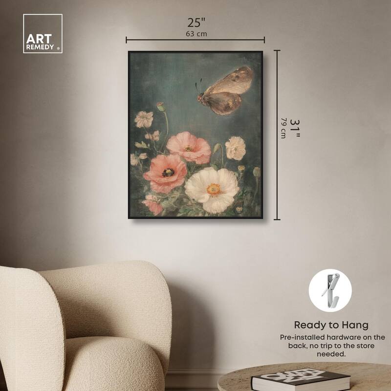 Shadowed Flutter II Canvas by Art Remedy