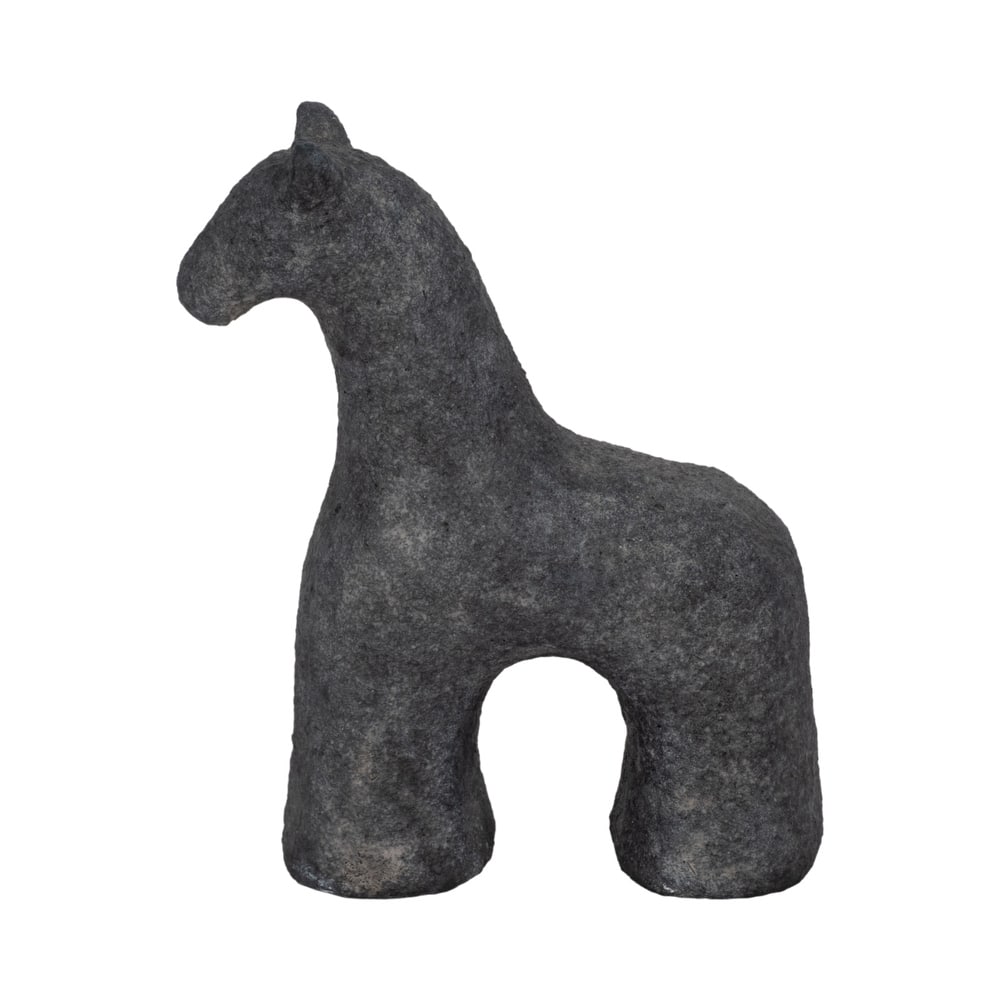 Sagebrook Home Neutral Textured Horse Decorative Object