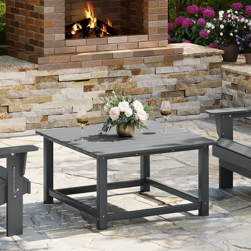 Laguna Outdoor Poly Adirondack 31" Square Coffee Table