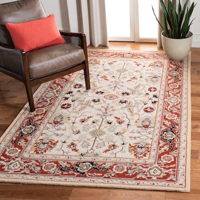 SAFAVIEH Handmade Chelsea Roseline French Country Wool Rug