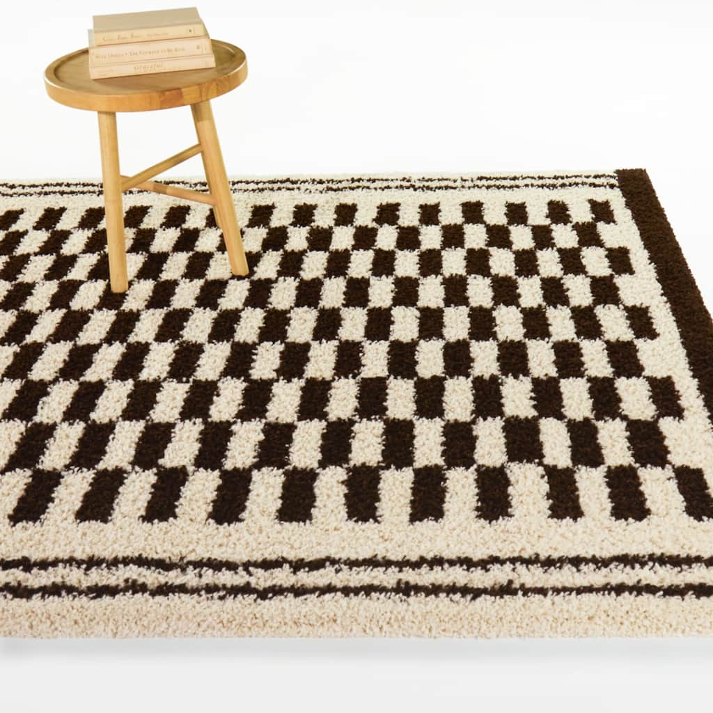 Auden Rustic Checkerboard Area Rug