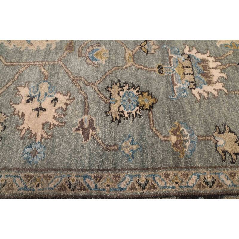 ECARPETGALLERY Hand-knotted Finest Agra Jaipur Teal Wool Rug - 7'11 x 9'7