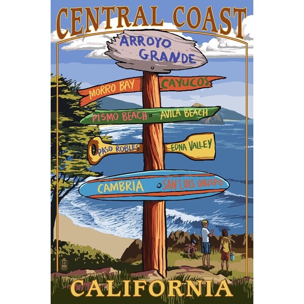 Arroyo Grande California Destination Sign Lantern Press Poster Art Print Multiple Sizes Available 9 X 12 Art Print