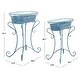 preview thumbnail 31 of 37, SAFAVIEH Hendrick Victorian Scroll Iron Outdoor Planter Set of 2.