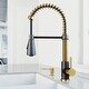 preview thumbnail 53 of 90, VIGO Brant Pull-Down Kitchen Faucet Faucet with Soap Dispenser - Matte Gold/Matte Black