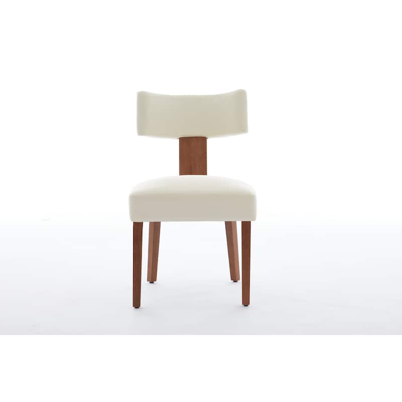 GDFStudio - Mariscat Fabric Wingback Dining Chairs（Set of 2）