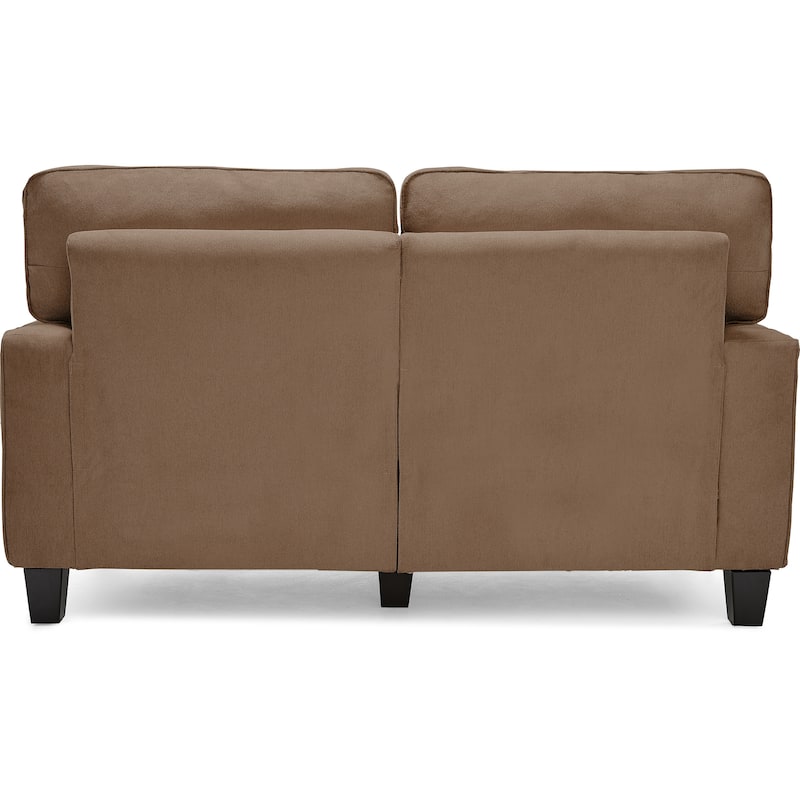Serta Palisades Upholstered 61" Sofas for Living Room Modern Design Couch, Straight Arms, Tool-Free Assembly