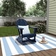 preview thumbnail 18 of 98, Polytrends Laguna Adirondack Eco-Friendly Poly All-weather Outdoor Rocking Chair Navy Blue