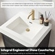 preview thumbnail 26 of 83, Huesca Bath Vanity with Composite Integral Sink Top without Mirror