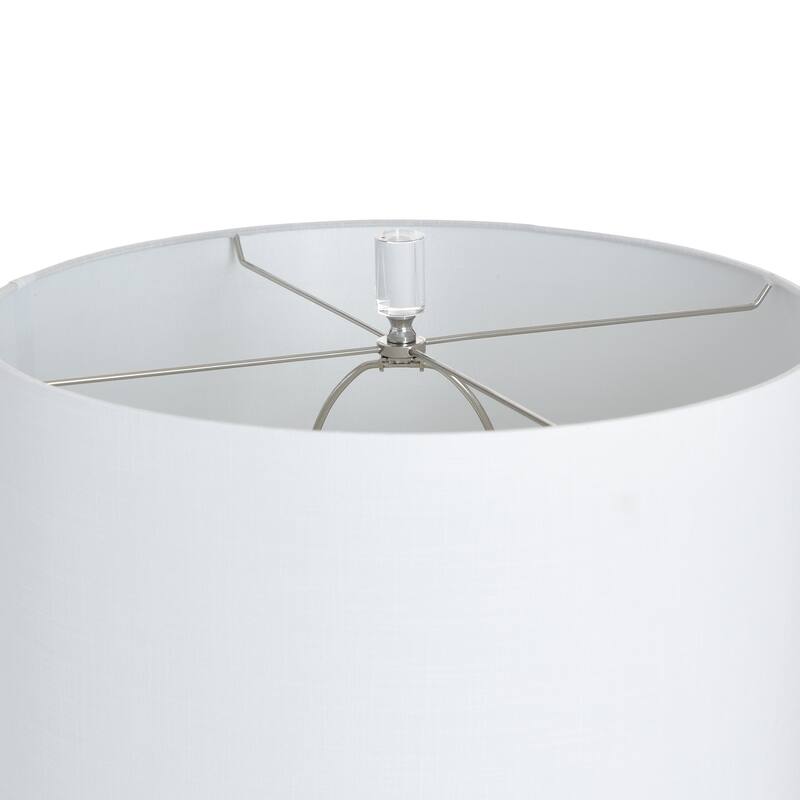 StyleCraft Glass Table Lamp - Bilzen - White Shade