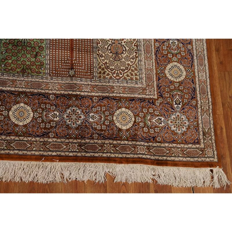 Florl Handmade Qum Persian Area Rug - 6'5"x 9'7"