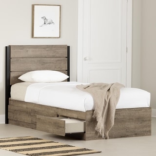 South Shore Arlen Mates Bed and Headboard Set