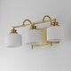 preview thumbnail 2 of 8, Maxim 21493WT Bisque 3 Light 24" Wide Vanity Light