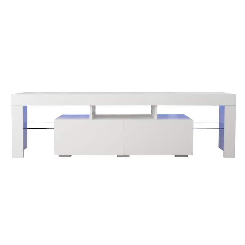 Modern TV Stand with Remote Control Lights