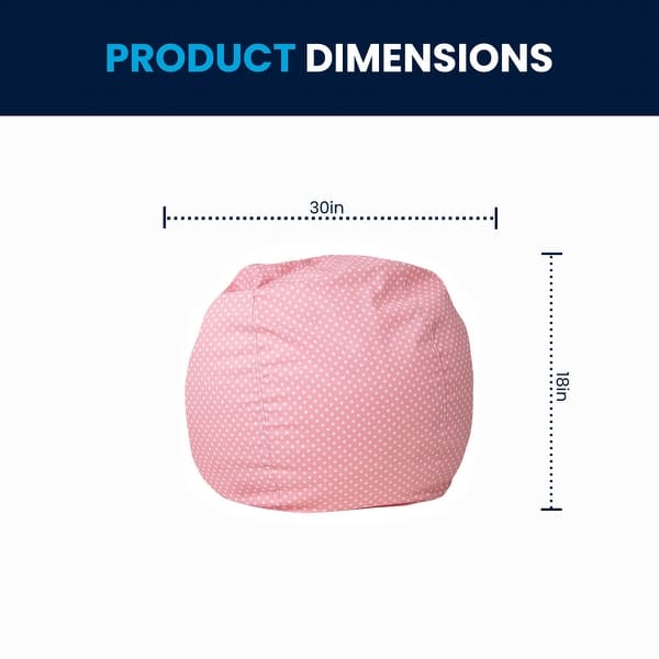 dimension image slide 20 of 22, Small Refillable Bean Bag Chair for Kids and Teens