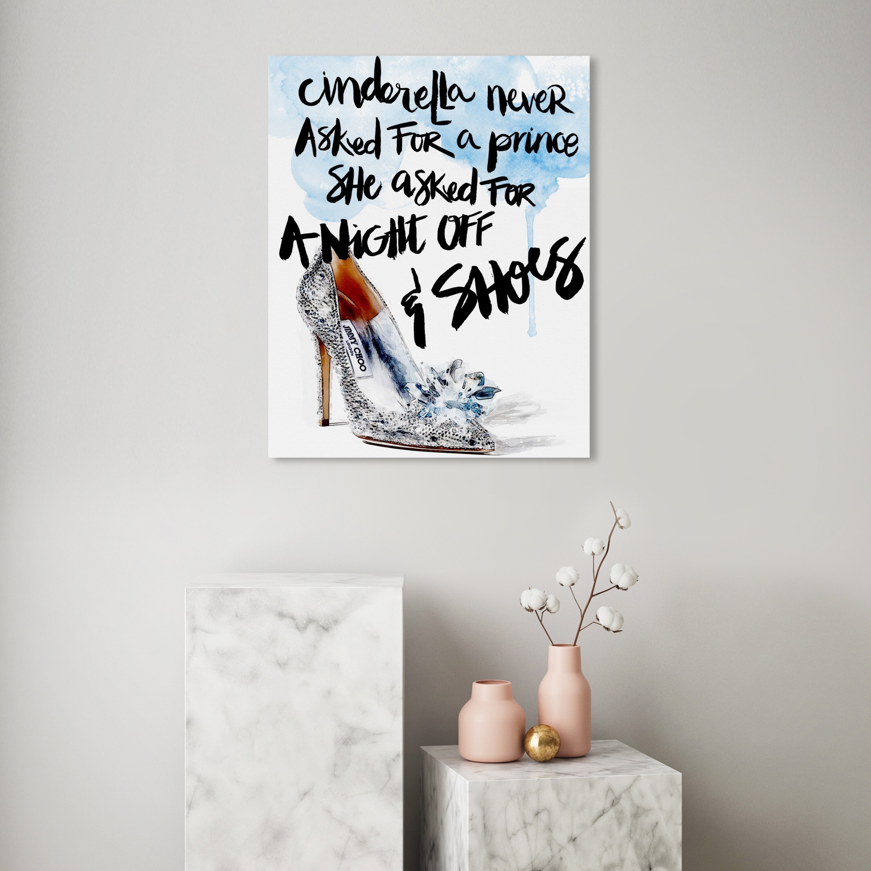 Oliver Gal 'Cinderella's Night Off' Typography and Quotes Wall Art