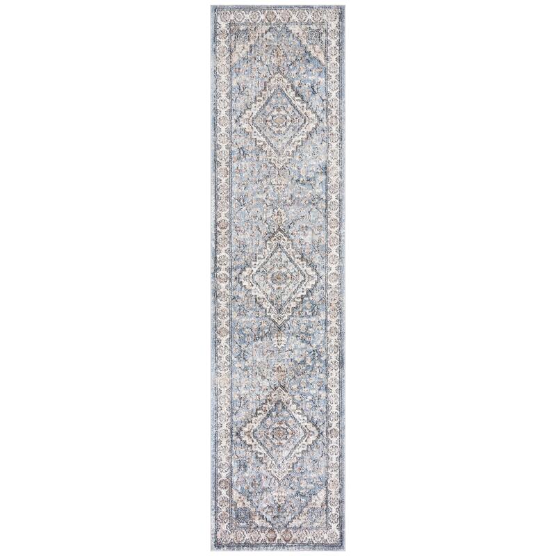 SAFAVIEH Jasmine Fonda Vintage Rug - 2'2" x 9' Runner - Blue/Grey