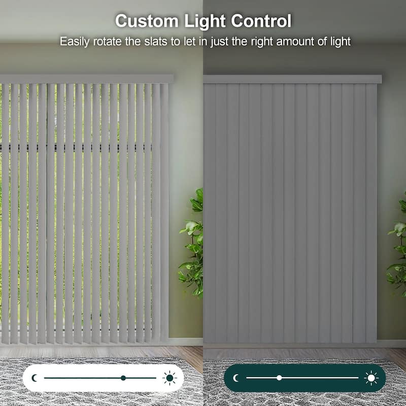 Cordless Vertical Blinds Oxford Alabaster