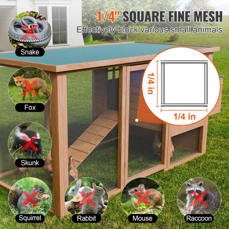Hardware Cloth, Hot Dipped Galvanized Wire Mesh Roll, Chicken Wire Fencing, Wire Mesh for Rabbit Cages, Garden - Silver