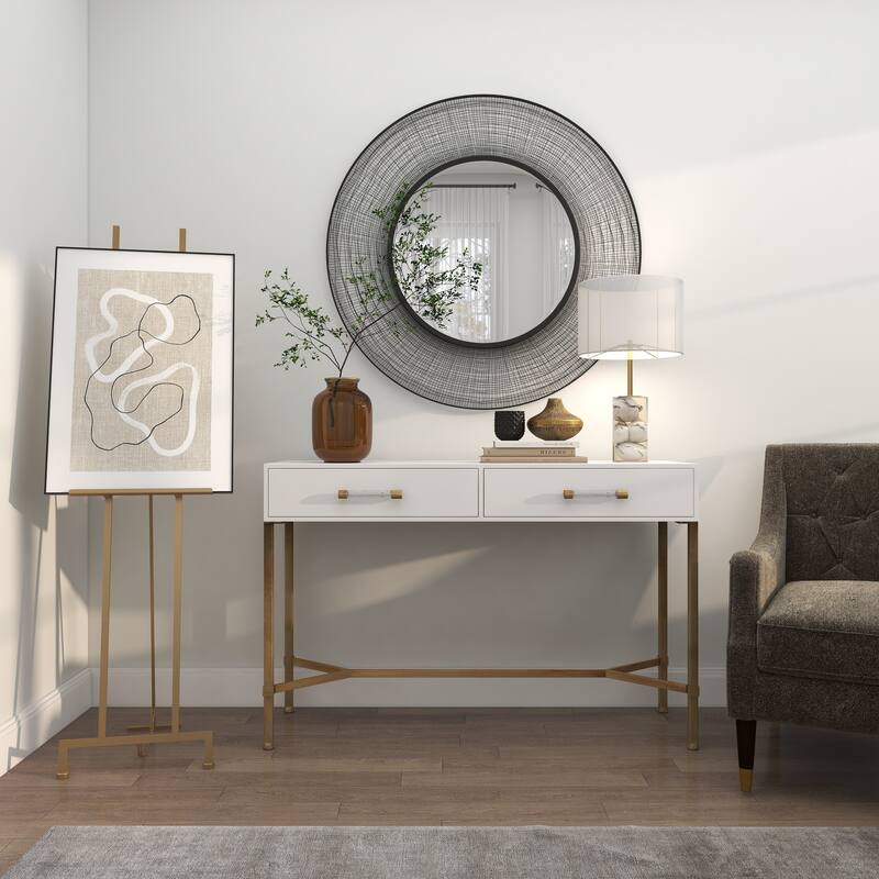 Gold Metal Adjustable 3 Tier Geometric Display Easel with Chain Support