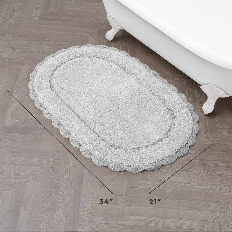 Laura Ashley Eloise Crochet Border Bath Mat