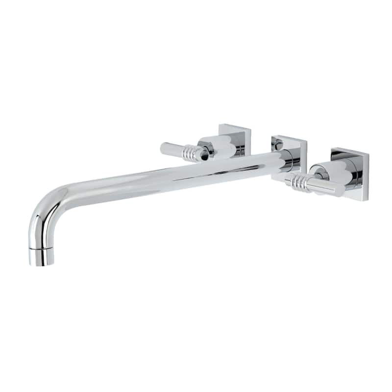 Kingston Brass Milano Wall Mounted Roman Tub Filler - Polished Chrome