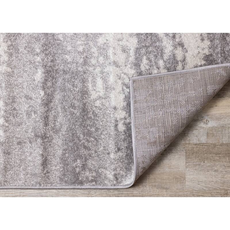 Flynn Collection - Grey Distressed Rug