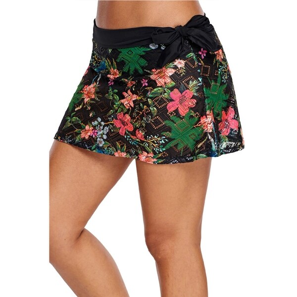 lace swim skirt