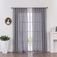 preview thumbnail 30 of 36, Linen Textured Light Filtering Back Tap/ Rod Pocket Curtain Panels (Set of 2) 52"Wx108"L - Light Grey