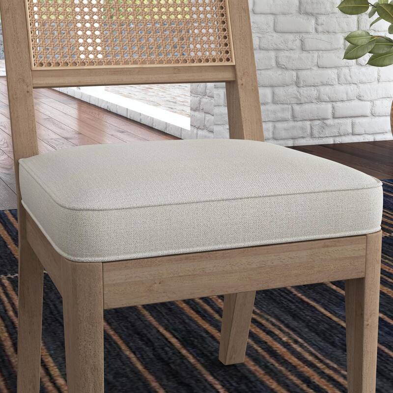 Brentwood Brown Wood Dining Armless Chair (Single Chair Only) - 19" x 33" x 21"