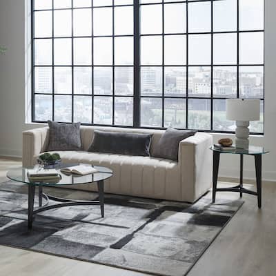 Liberty Furniture Capri Round Glass Cocktail Table, End Tables - Various Options