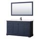 Option Dark Blue / Carrara Cultured Marble Top / Matte