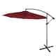 Weller 10 Ft. Offset Cantilever Hanging Patio Umbrella - Red