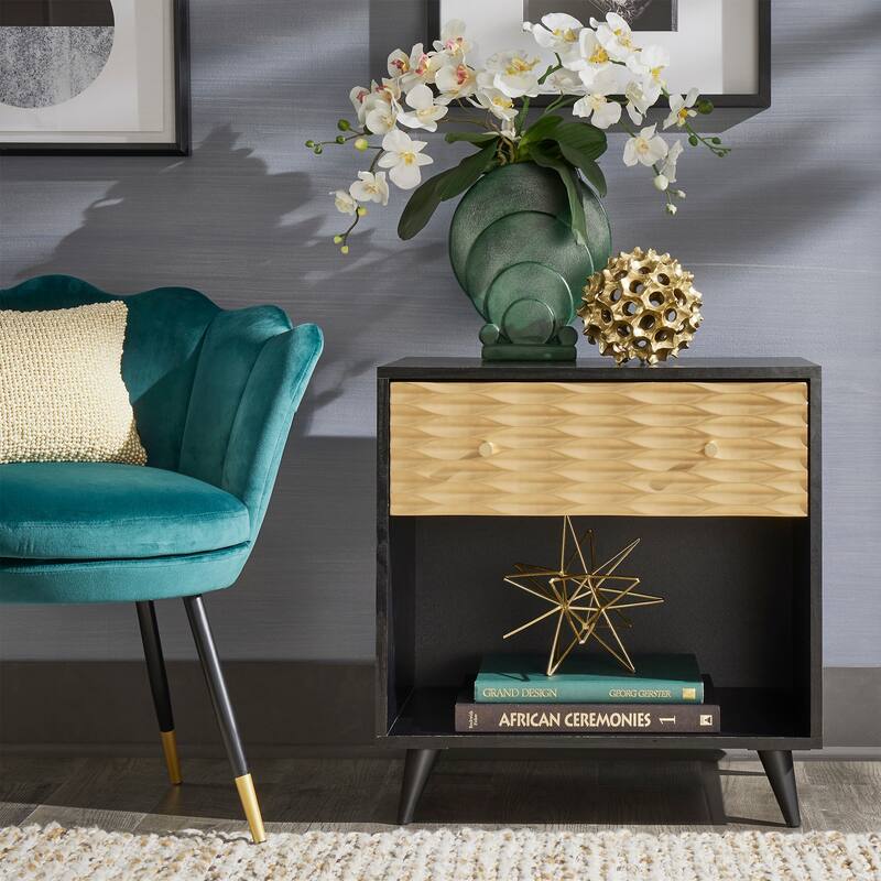 Icarus Two-Tone 1-Drawer End Table by iNSPIRE Q Bold