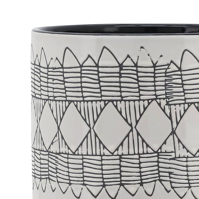 Sagebrook Home Abstract Ceramic Planter on Stand Indoor/Outdoor