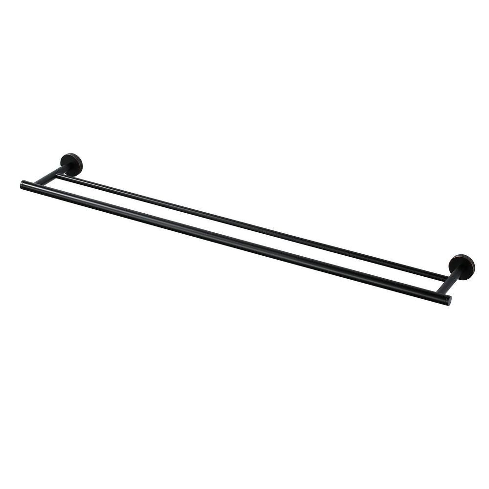 WOWOW Wall Mounted Stainless Steel Double Towel Bar