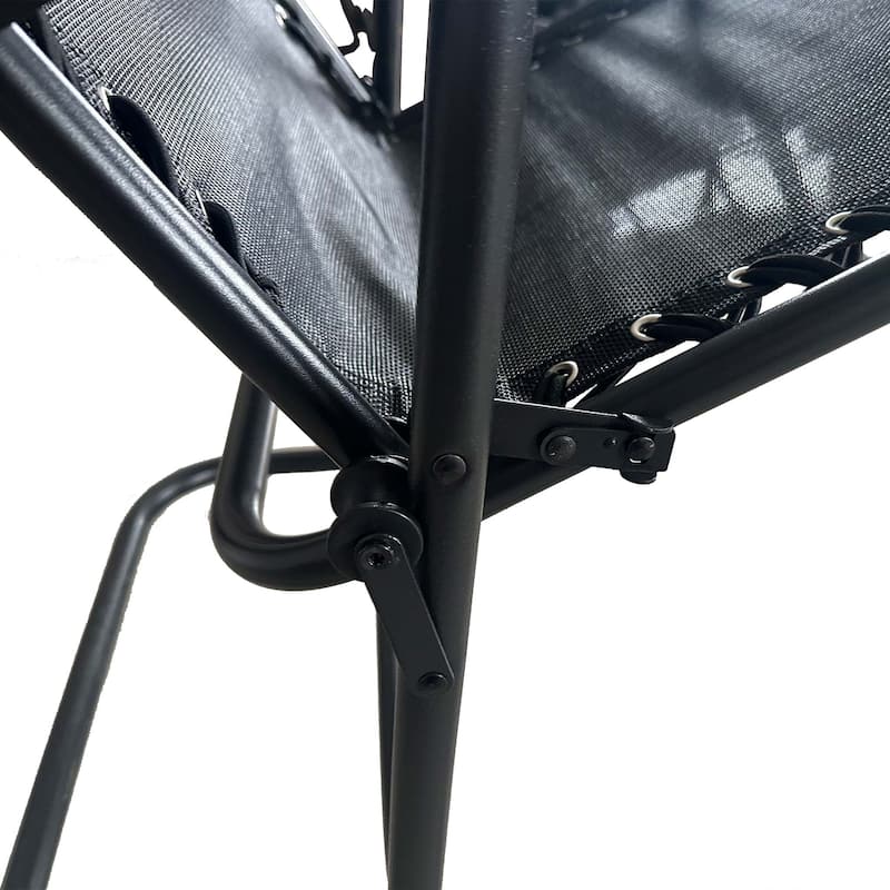 Patio Set of 2 Folding Leisure Rocking Chair Set, Durable Weather-Resistant Construction