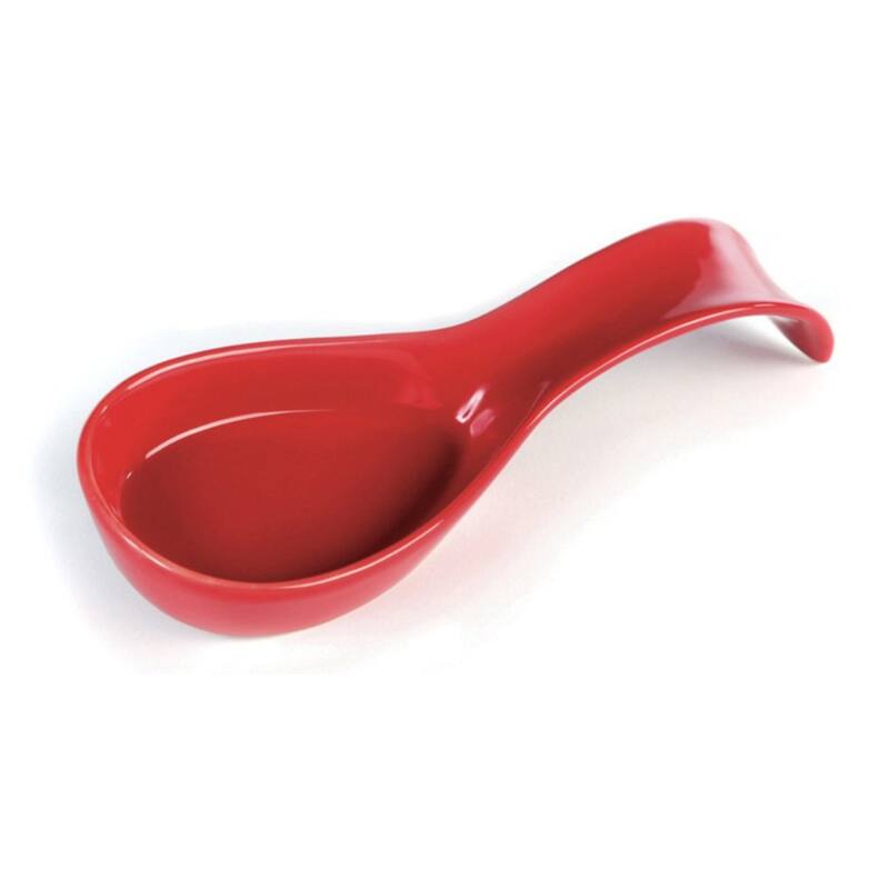 Omniware Simsbury Spoon Rest - 8.25” L x 3” W x 1” H - Red