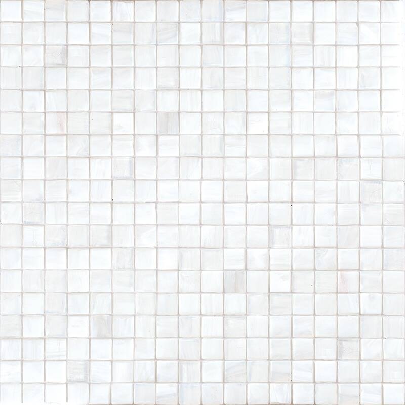 Apollo tile 12" x 12" Skosh Glossy White Dove Glass Tile (18.69 sq ft/case) - 20 Pack