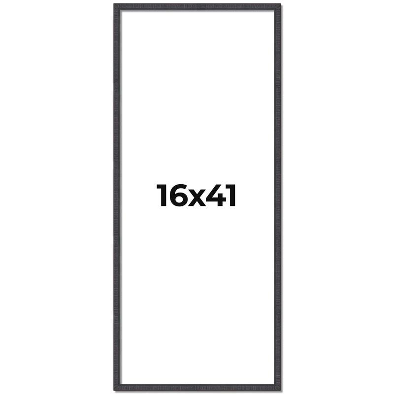 16x41 Frame Brown Picture Frame - Complete Modern Photo Frame Includes