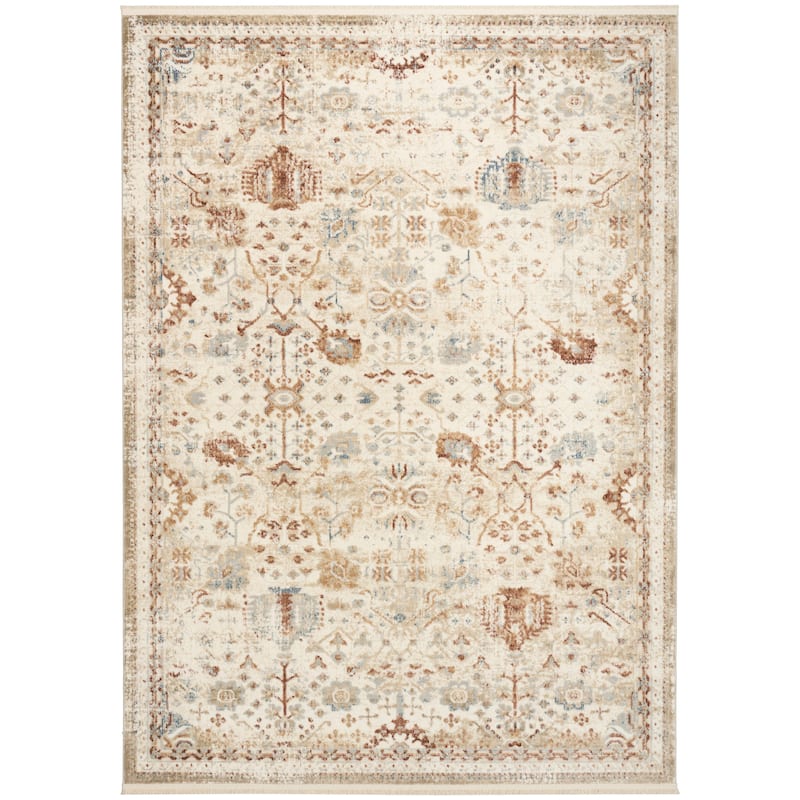 Nourison Pardis Indoor only Cream / Ivory Persian Area Rug