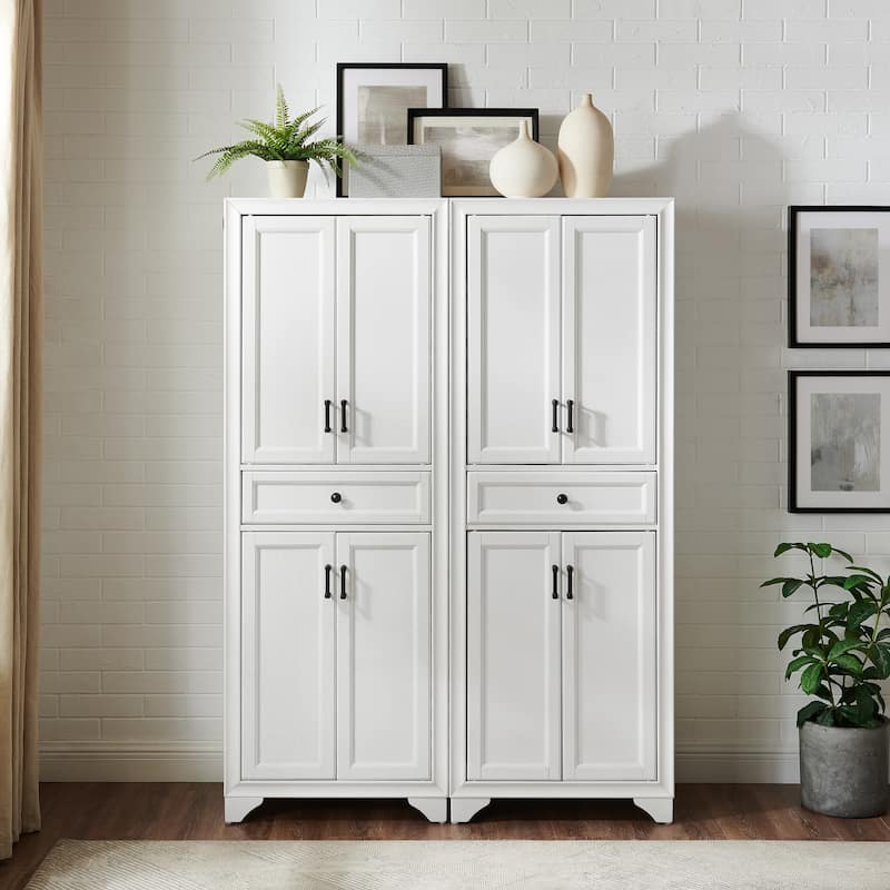 Crosley Tara 2-piece Pantry Set - 47.5"W x 15"D x 67.75"H