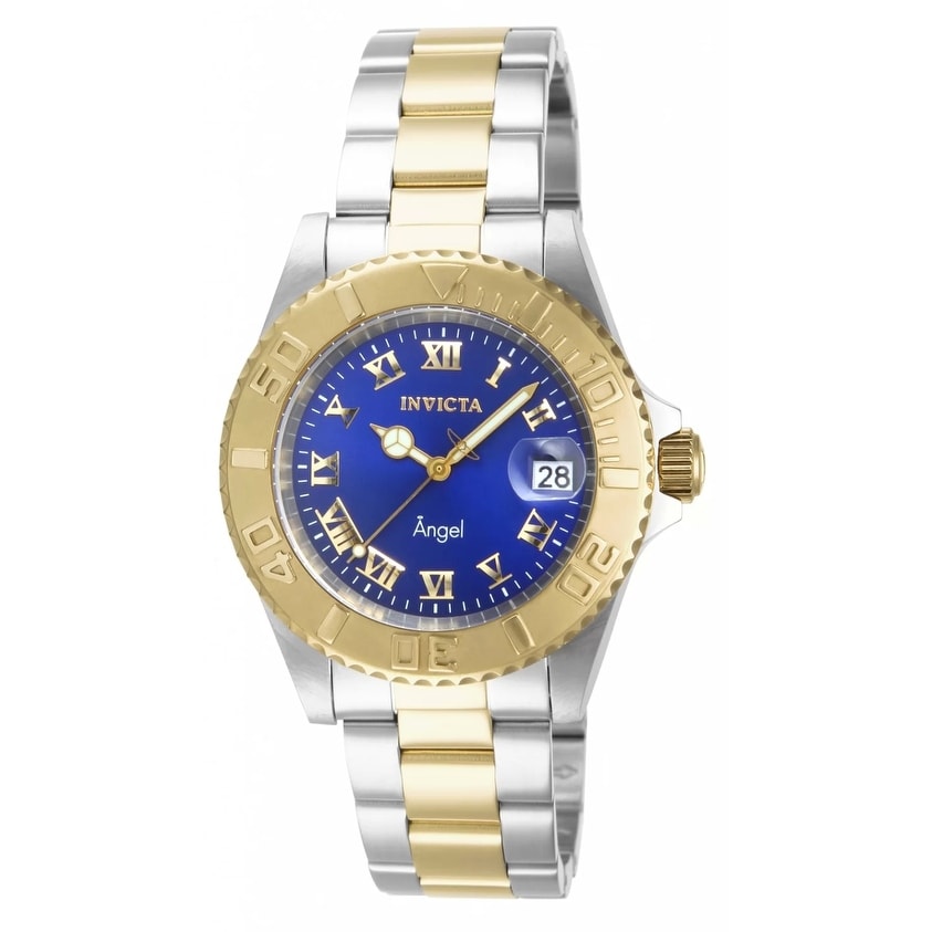 Invicta Women's 14363 Angel Quartz 3 Hand Blue Dial Watch